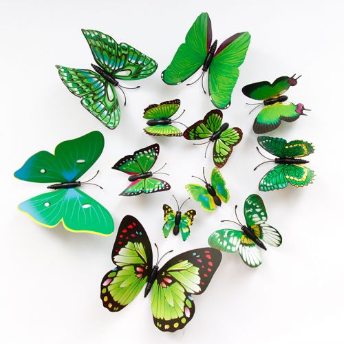 motýlci s magnetem zelený mix