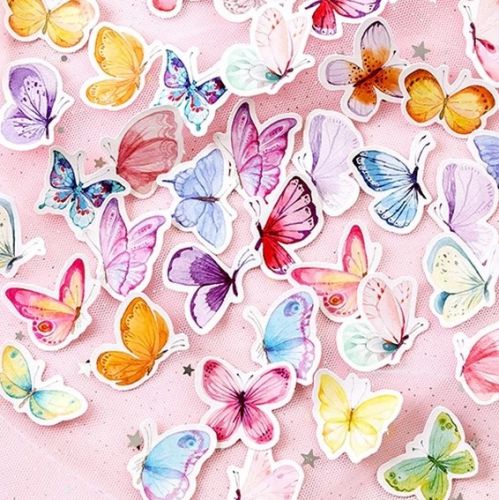 dekorativní samolepky motýlci 46ks