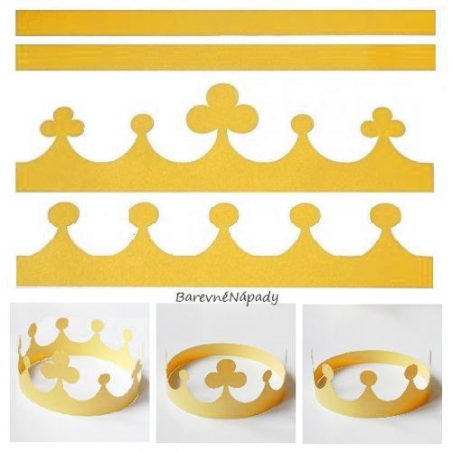 královská koruna zlatá 3v1_světlejší odstín