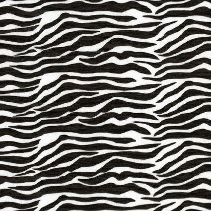 krepový papír s motivem zebra