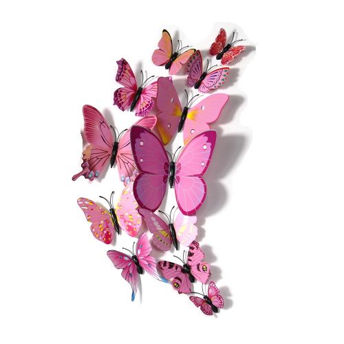 motýlci s magnetem_světle růžový mix