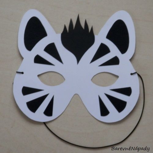 Karnevalová maska zebra.JPG
