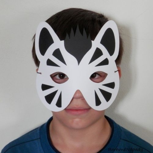 Karnevalová maska zebra.JPG