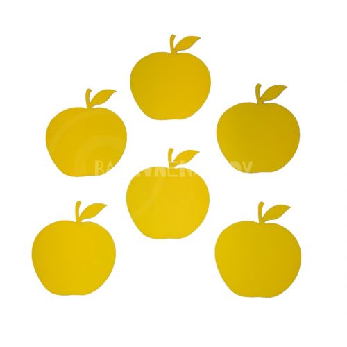 Papírový výřez - žluté jablko