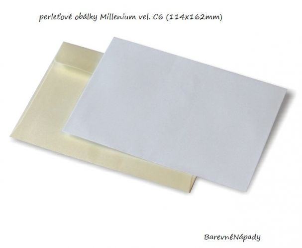 Perleťové obálky Millenium C6