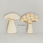 Dřevěné výřezy - 2 houby