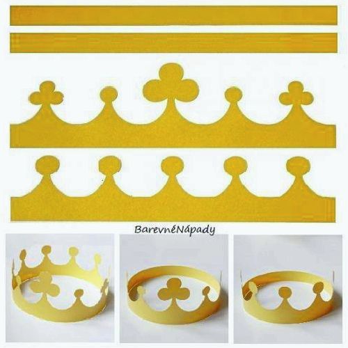 Královská koruna díly k sestavení různých verzí