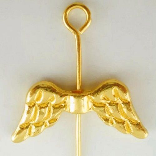 andělská křídla kovová zlatá