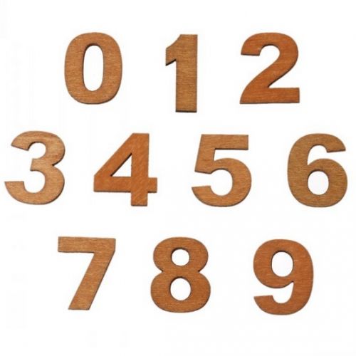 číslice_dřevo