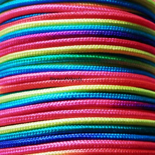 Duhová paracord šňůra_2mm