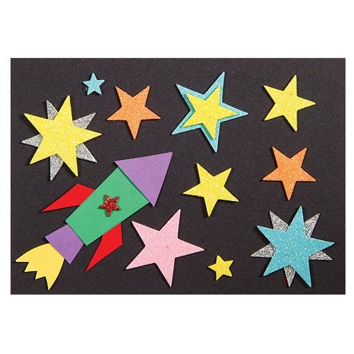glitter-stars-foam-stickers