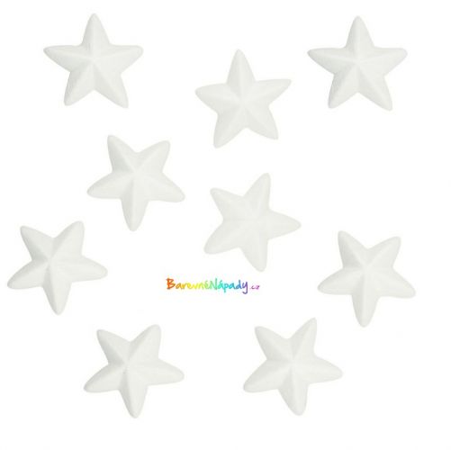 hvězdičky z polystyrenu