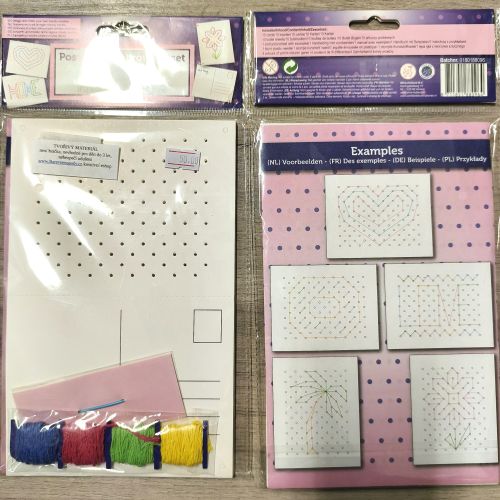 Sada pohlednic pro papírové vyšívání