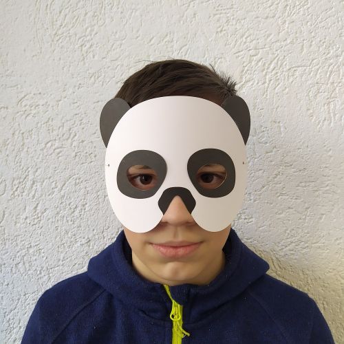 karnevalová maska panda