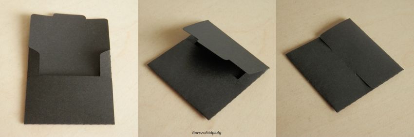 Čtvercová obálka - Notch 2 mini_černá