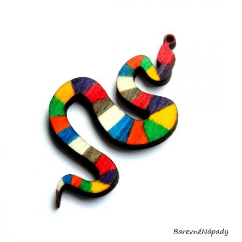 inspirace-barvený přívěsek had.JPG