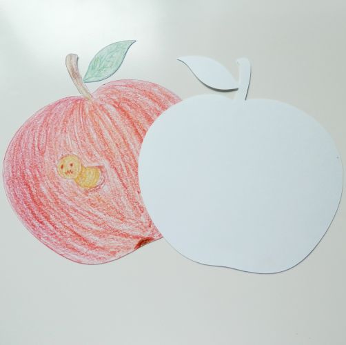 Papírový výřez - jablko
