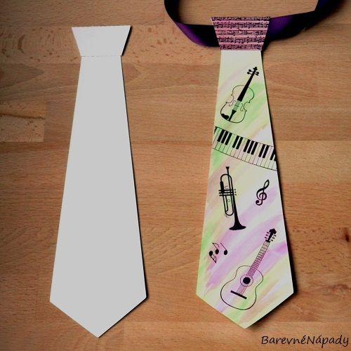 papírová kravata_k domalování