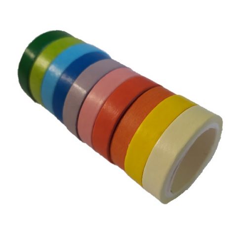 papírové pásky barevné