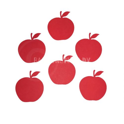 Papírový výřez - červené jablko