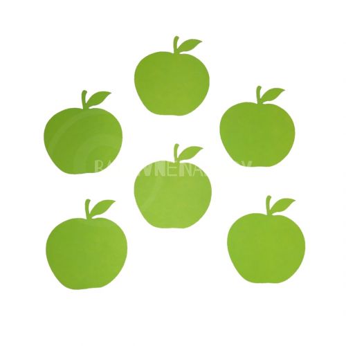 Papírový výřez - zelené jablko