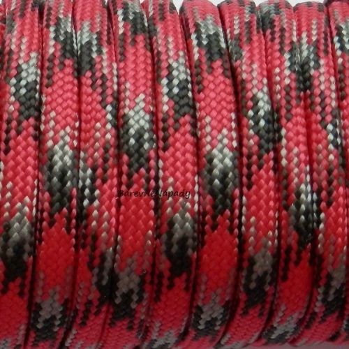 Paracord šňůra 4mm_červený mix 215.JPG