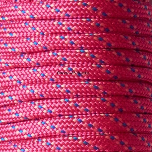 Paracord šňůra 4mm_růžový mix 179.JPG