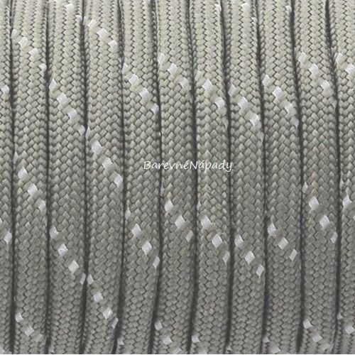 paracord šňůra  4mm šedá_reflexní_detail.JPG