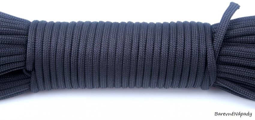 Paracord šňůra černá