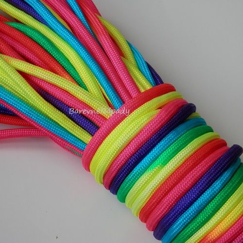 Paracord šňůra duhový mix