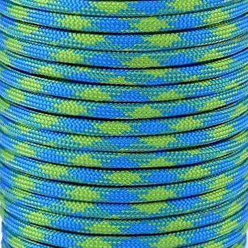 Paracord šňůra_modrozelený mix