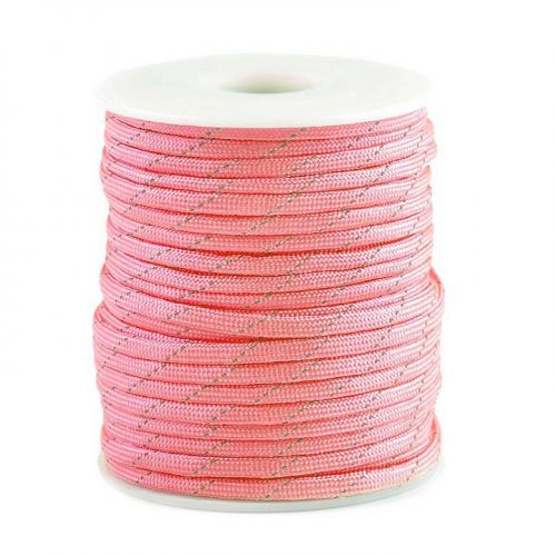 Paracord šňůra růžová reflexní