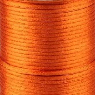 saténová šňůrka 2mm_tmavě oranžová