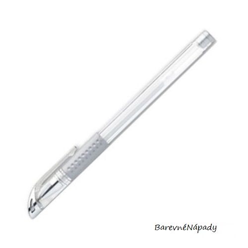 stříbrné gelové pero