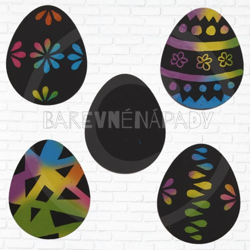 vyškrabávací vajíčka_velikonoční dekorace