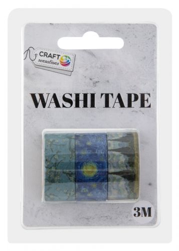 Washi pásky, 3 m, 3 ks (krajiny Van Gogh)