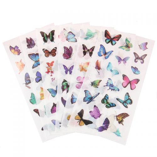 Washi samolepky motýlci 6 aršíků v balení