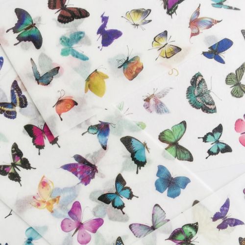 Washi samolepky motýlci mix