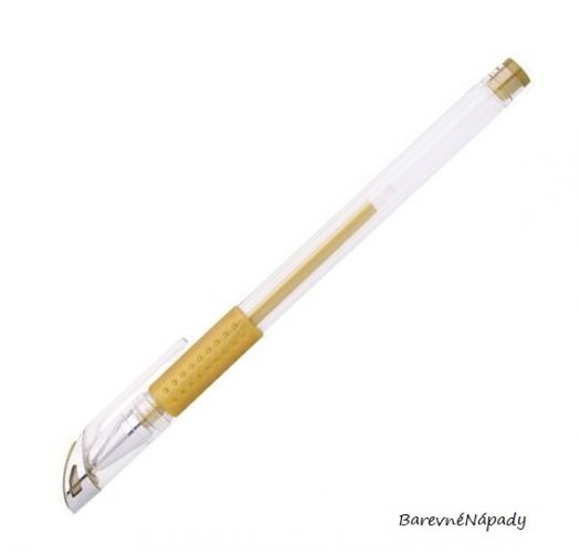 zlaté gelové pero