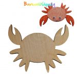 Dřevěný výřez - krab