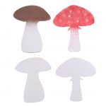 Papírové výřezy - 2 houby