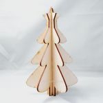3D dřevěný stromeček s hvězdou