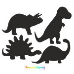 Vyškrabávací obrázky - dinosauři