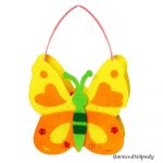filcová kabelka motýl