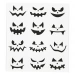 Samolepky Halloweenské obličeje