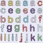Samolepky - malá abeceda