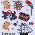 Samolepky - piráti