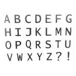 Silikonová razítka - velká abeceda