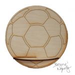 Dřevěný stojánek - fotbalový míč